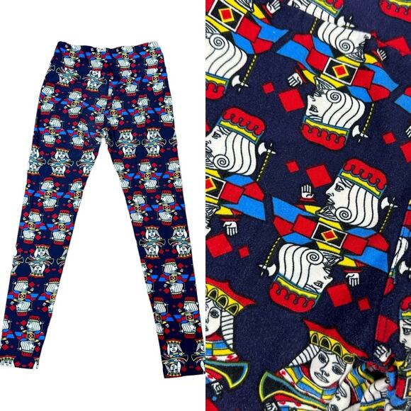 LuLaRoe King Queen Card Leggings One Size - Picture 1 of 6